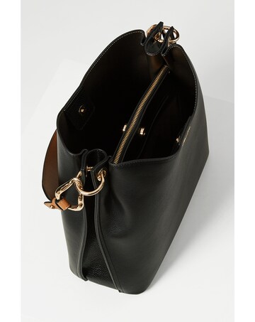 Luella Grey Phoebe Black/Tan Hobo Tote