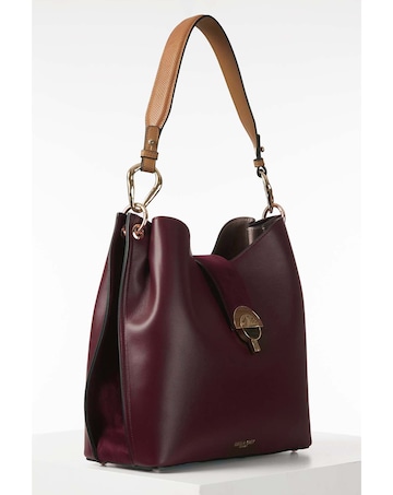 Luella Grey Alexi Plum/Tan Hobo Tote