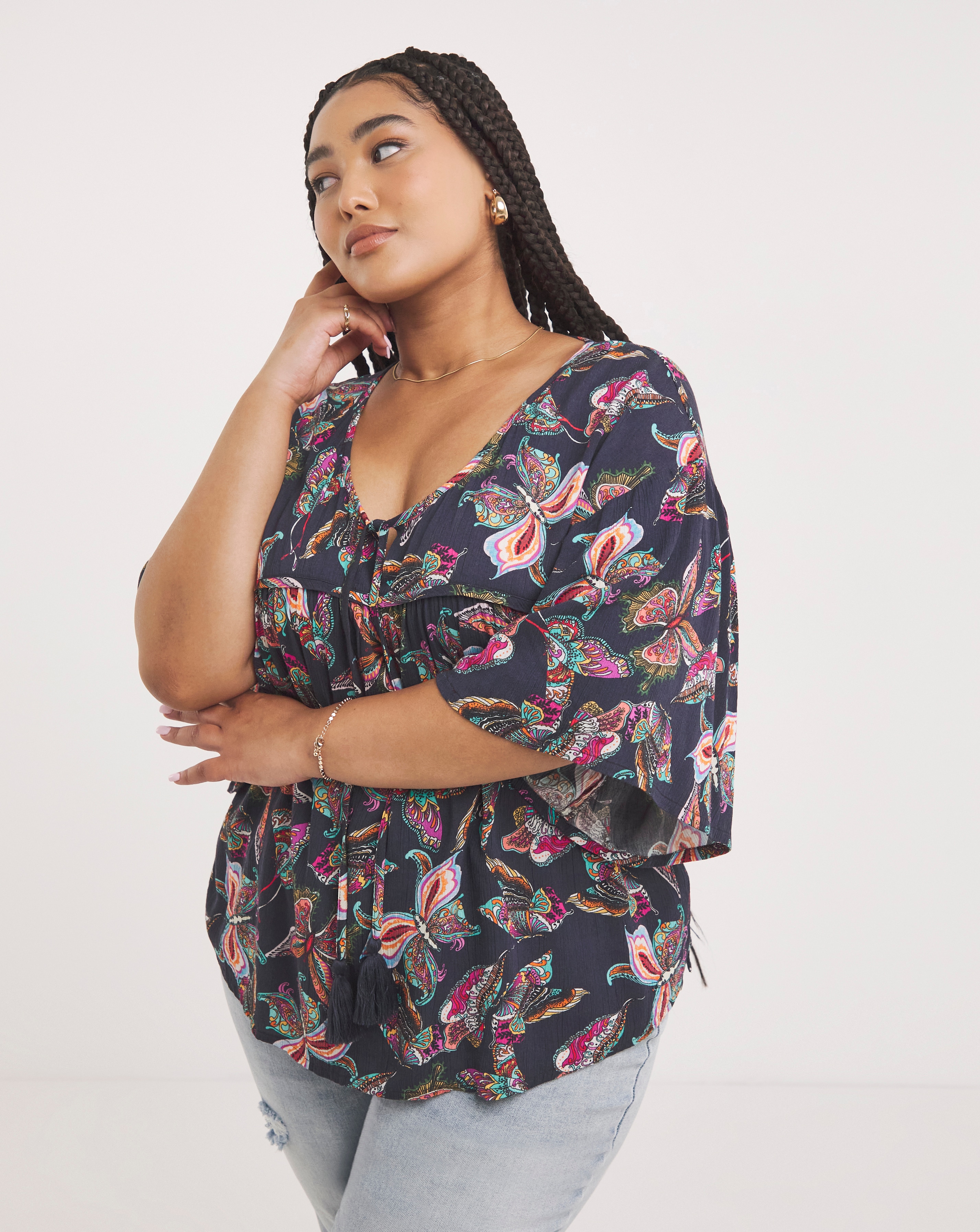 Joe Browns Beautiful Butterflies Top