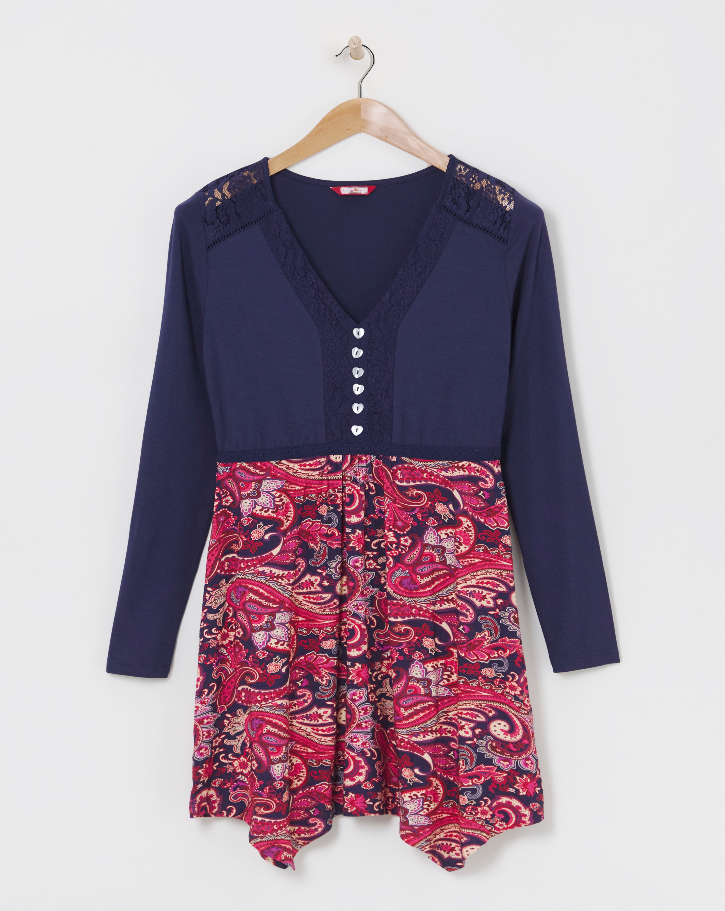 Joe Browns Navy Printed Paisley Tunic