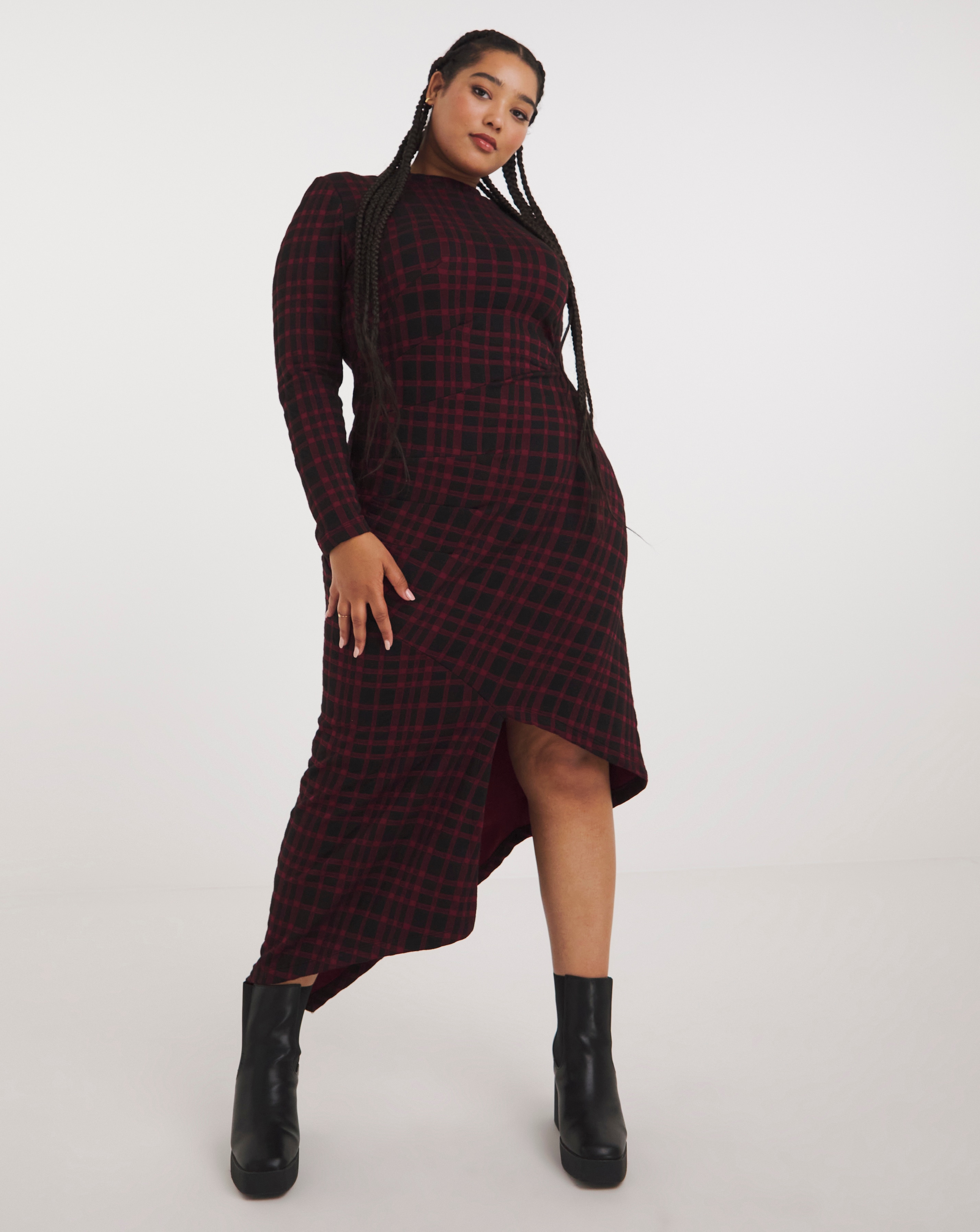 Joe Browns Check It Out Midi Dress